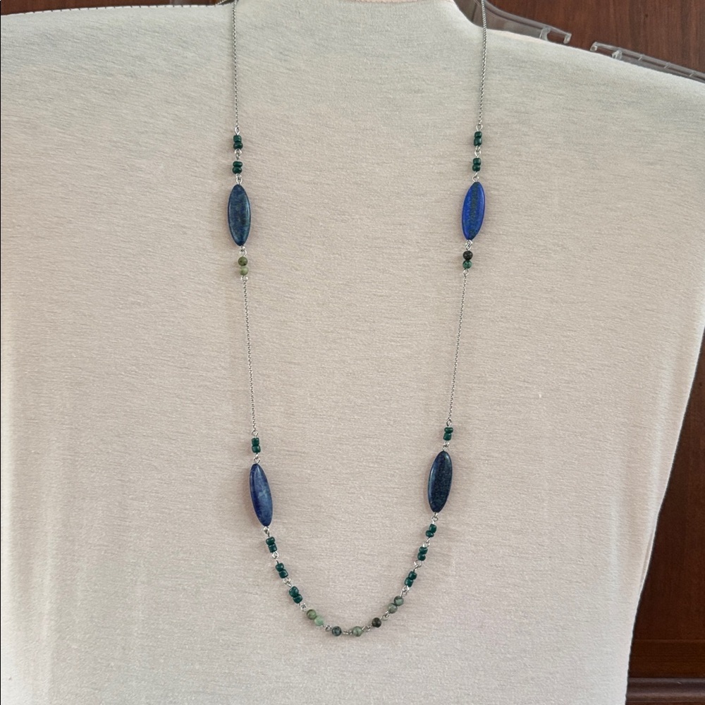 J. Jill blue Elegant Blue three in one Necklace - Picture 4 of 7